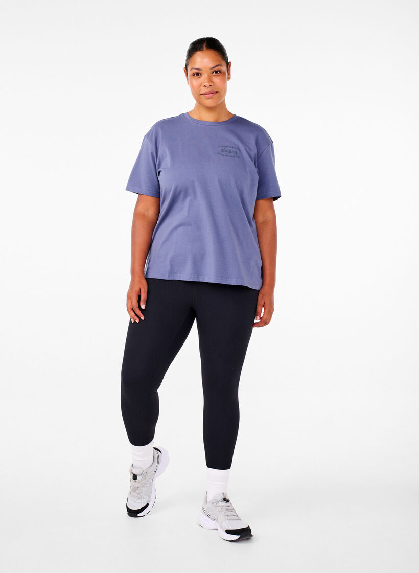 Sportowa koszulka z bawelny organicznej, , Model image number 1