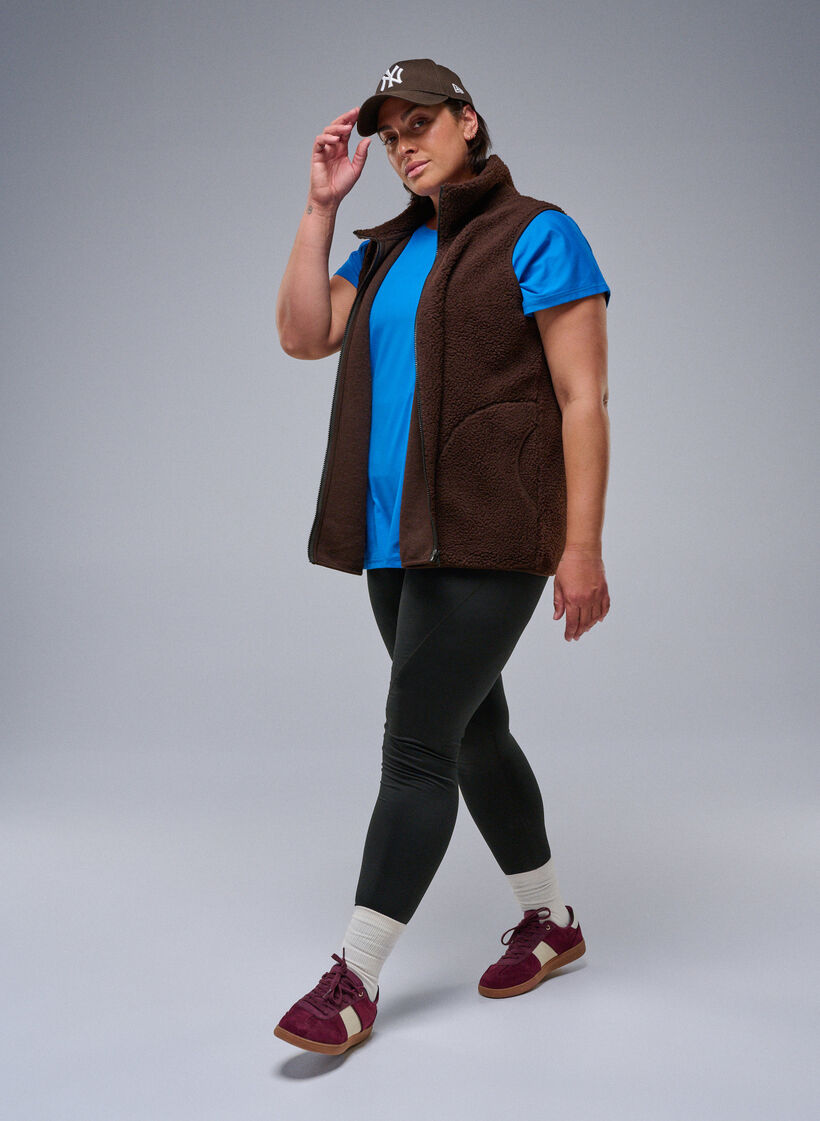 Rajstopy treningowe z podszewka z polaru, Czarne, Image image number 0