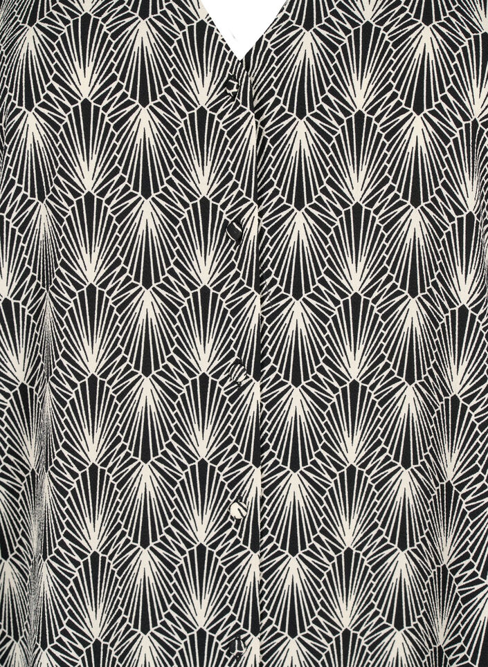 Bluzka koszulowa z dekoltem w serek i nadrukiem, Birch Graphic AOP, Packshot image number 2