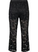Haftowane spodnie o prostym kroju, Black, Packshot image number 1