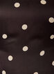 Bluzka z wiskozy Polka dot z dekoltem w ksztalcie litery V i wiazaniami, Brązowy, Packshot image number 2