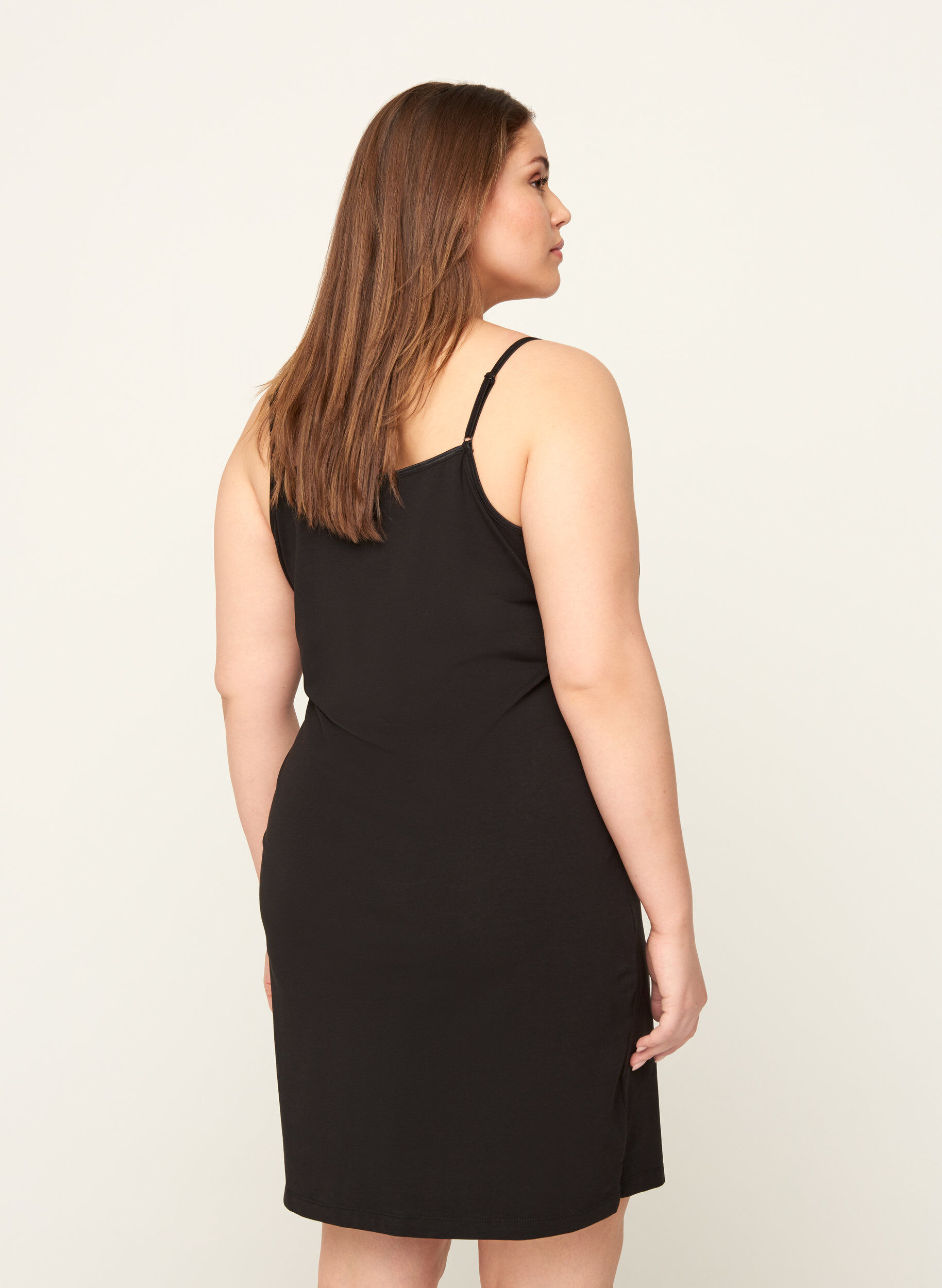 Zizzi Dlugi top typu basic, Black, Model image number 1