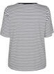 Koszulka z TENCEL&trade; Lyocell i paskami, Biały, Packshot image number 1
