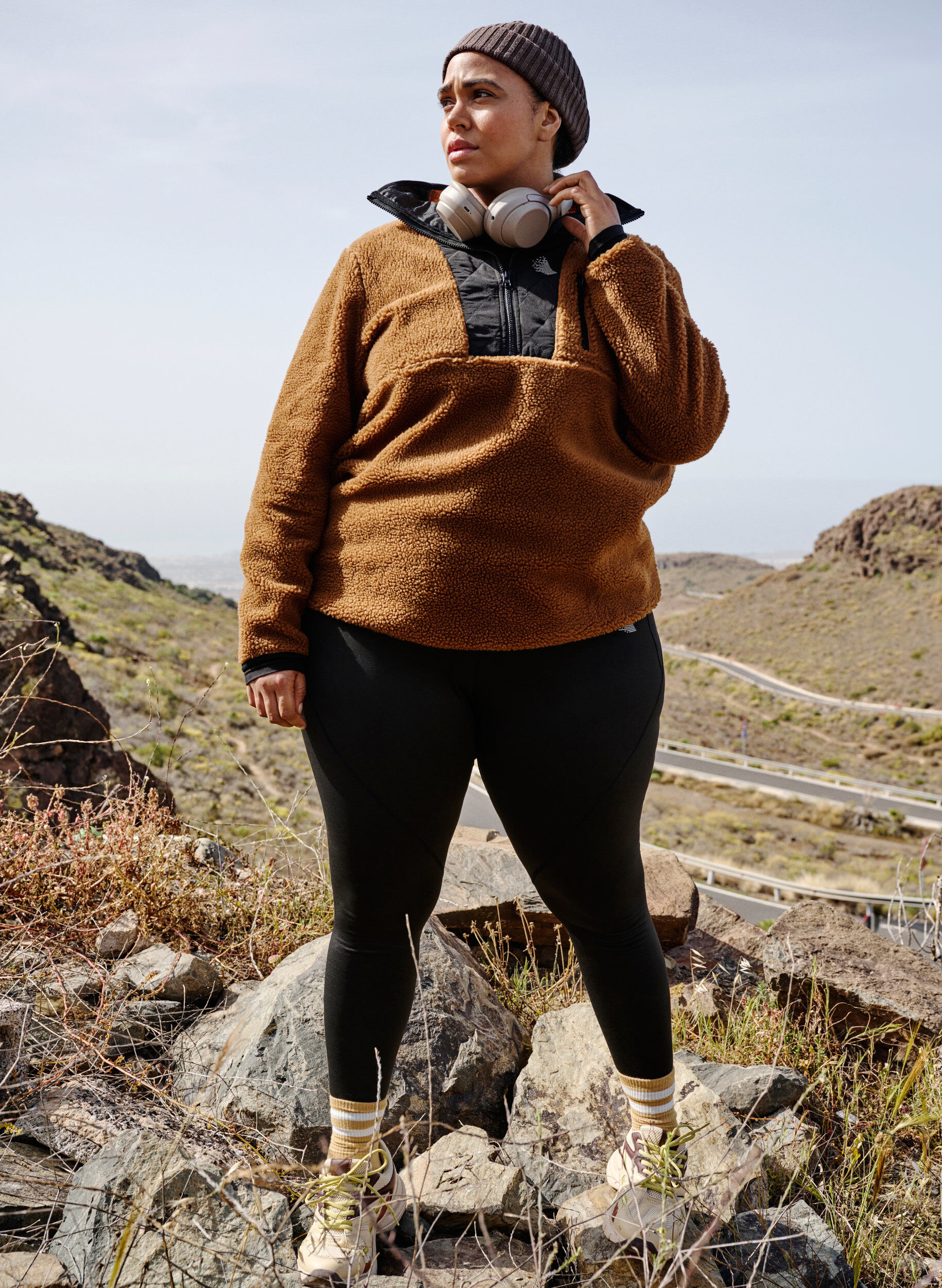 Zizzi Pluszowy anorak ze st&oacute;jka i suwakiem, Partridge ASS, Image image number 0