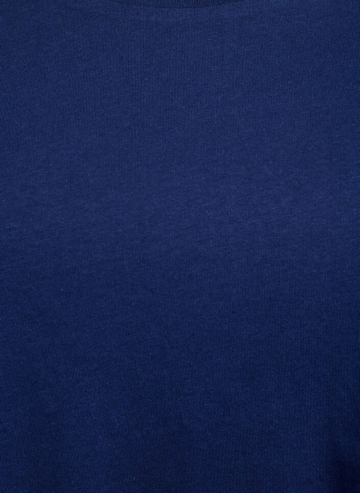Koszulka w ksztalcie trapezu z okraglym dekoltem, Niebieskie, Packshot image number 2