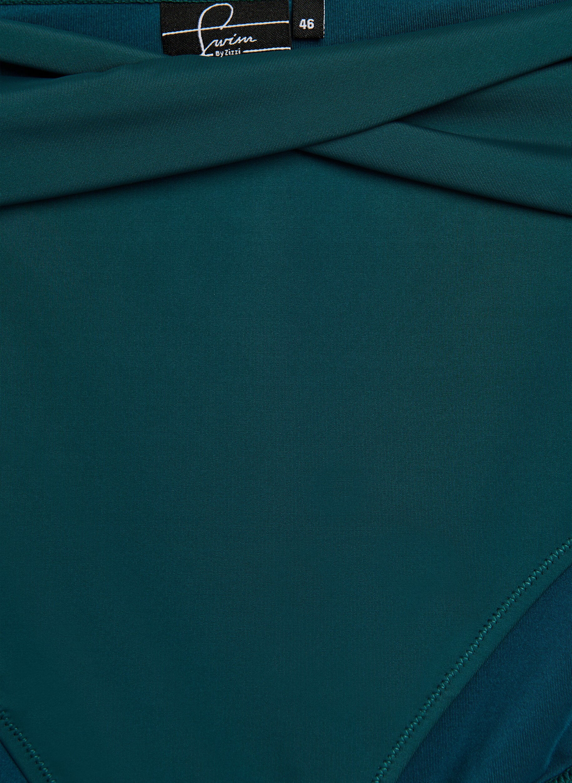 Zizzi Figi damskie bikini z kokardka, Zielony, Packshot image number 2