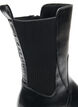 Buty Chelsea z grubejsza podeszwa i lam&oacute;wkami z ryflowanej gumy, Czarne, Packshot image number 2