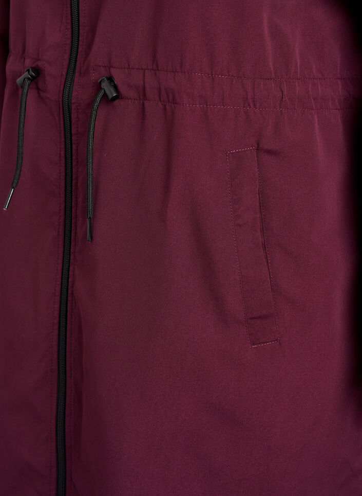 FLASH - Lekka kurtka z kapturem, Czerwony, Packshot image number 3