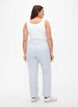  Jeansowe boj&oacute;wki w paski o prostym kroju, Blue White Stripe, Model image number 1