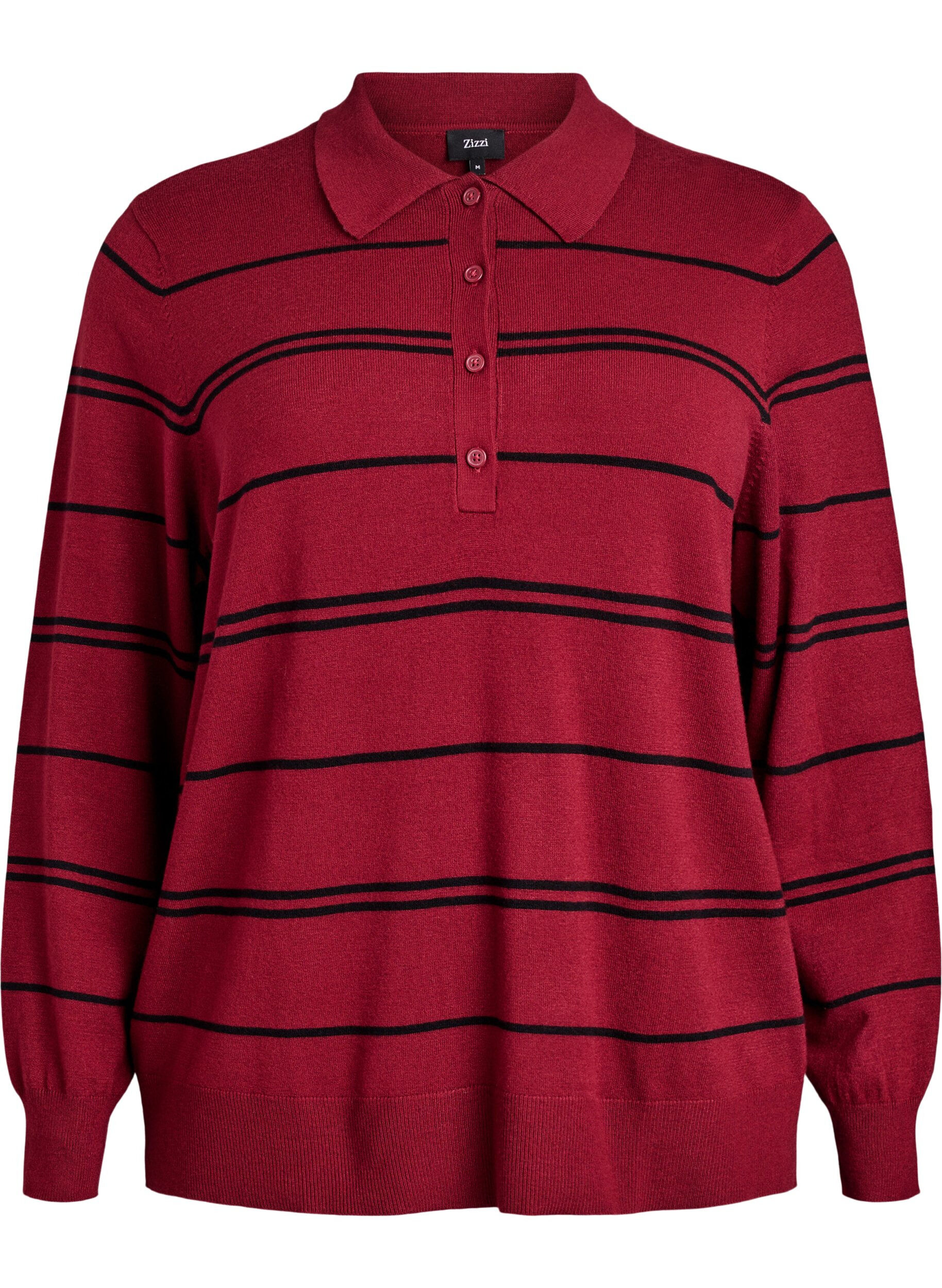 Dzianinowa bluzka z kolnierzykiem