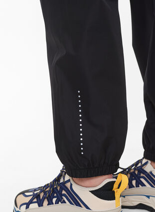Spodnie przeciwdeszczowe z odblaskami, Black w. Reflex, Model image number 2
