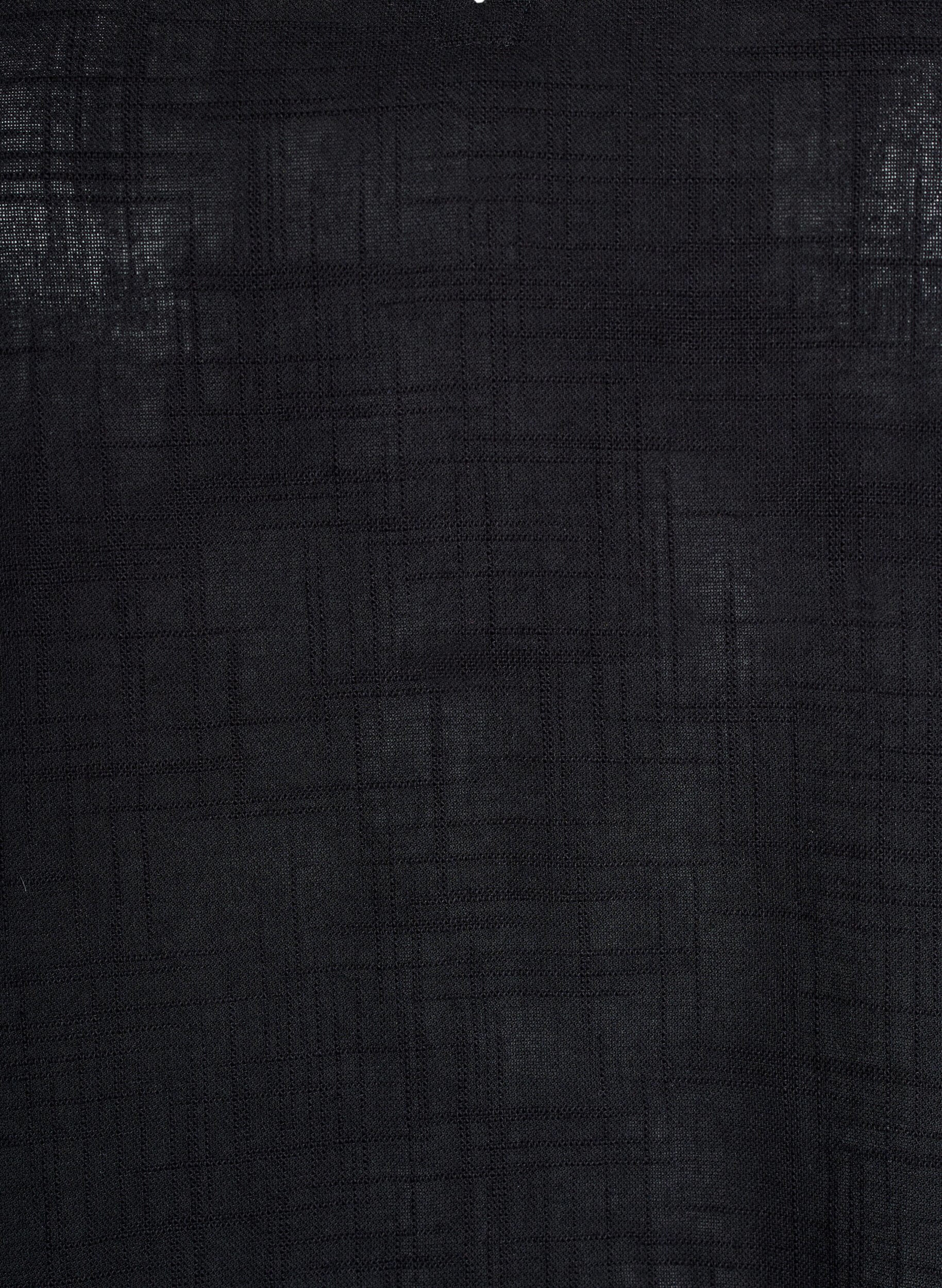 Zizzi Luzna bluzka z kr&oacute;tkimi kimonowymi rekawami, Czarne, Packshot image number 2