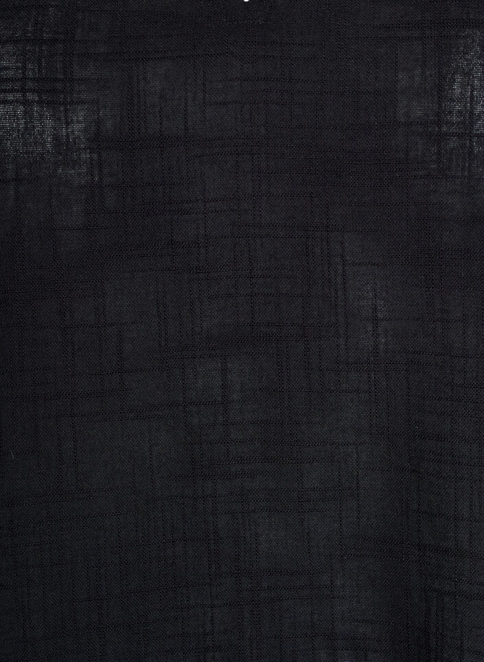 Luzna bluzka z kr&oacute;tkimi kimonowymi rekawami, Czarne, Packshot image number 2