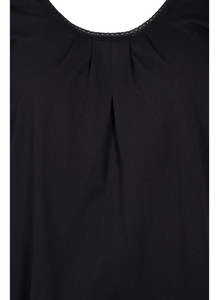 Bawelniana koszulka z krótkim rekawem, Black, Packshot image number 2