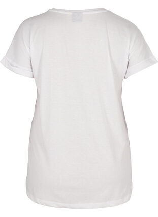 Koszulka z mieszanki bawelny, Bright White, Packshot image number 1