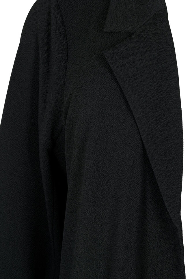 Dluga marynarka z kieszeniami, Czarne, Packshot image number 2