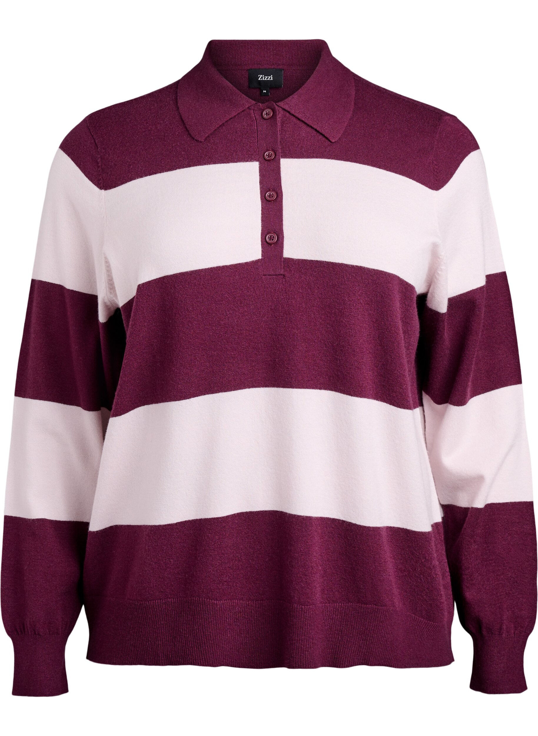 Dzianinowa bluzka z kolnierzykiem