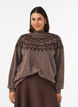 Sweter w norweski wz&oacute;r, Brązowy, Model image number 0
