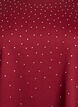 T-shirt z krysztalkami i okraglym dekoltem, Ciemnobordowy, Packshot image number 2