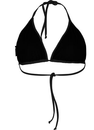 Trójkatny biustonosz od bikini, Black, Packshot image number 1