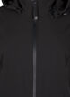 Kurtka softshell z odpinanym kapturem, Czarne, Packshot image number 2