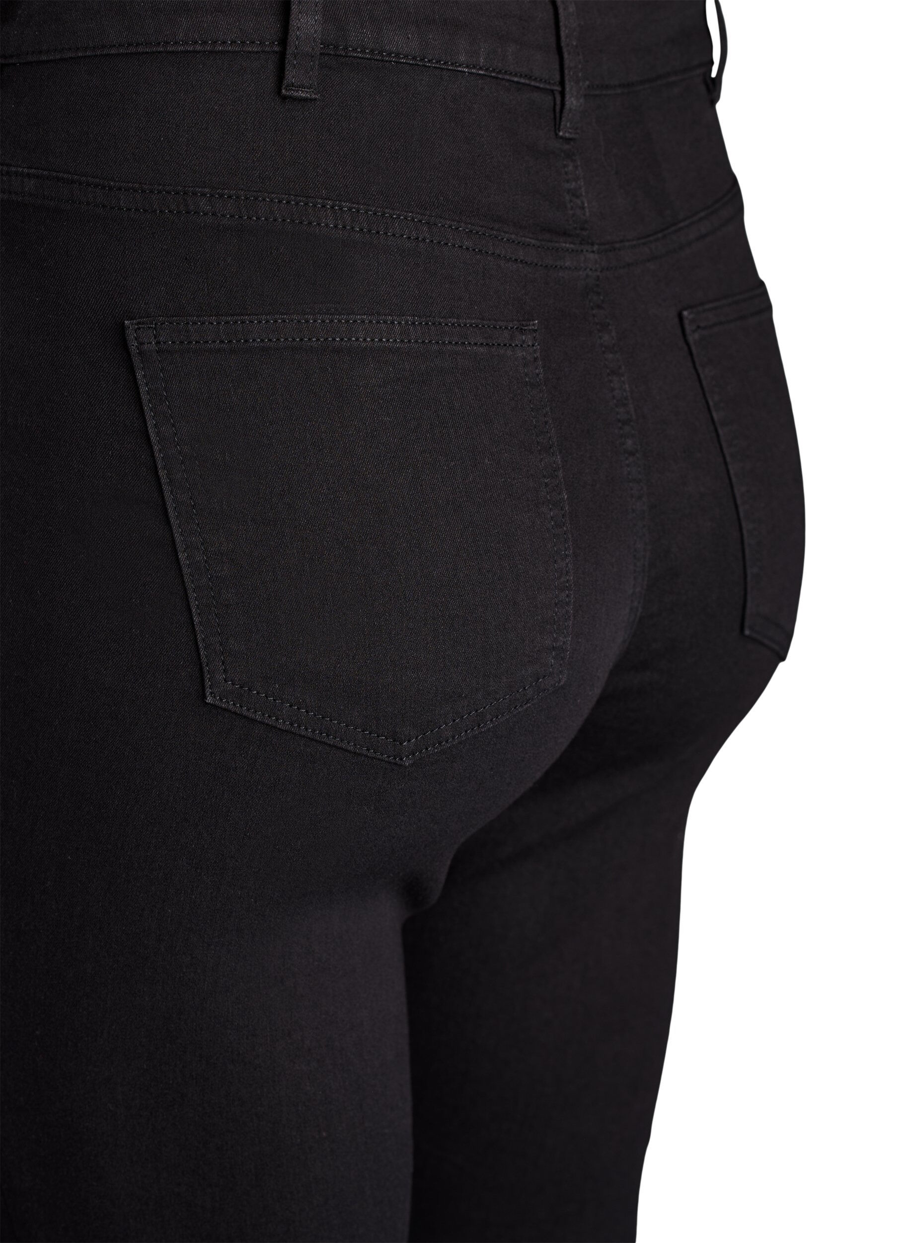 ZizziJeansy super slim z wysokim stanem Amy, Czarne, Packshot image number 3