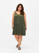 Sukienka na ramiaczkach z wiskozy z koronka, Thyme, Model image number 2