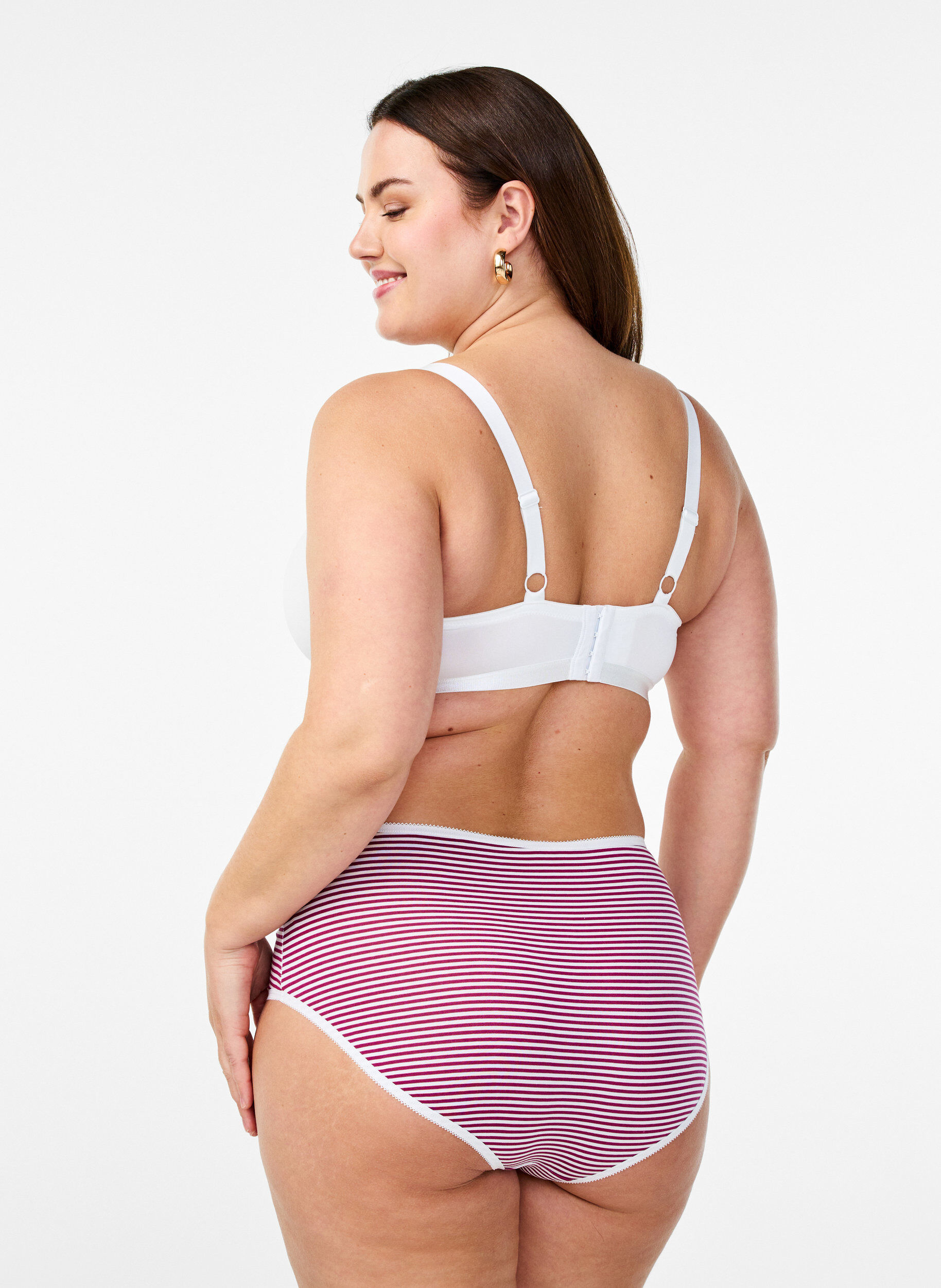 Zizzi Majtki z regularnym stanem 7-pack, Niebieskie, Model image number 1
