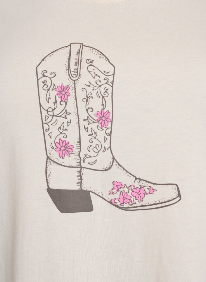 Koszulka z motywem, Biały, Packshot image number 2