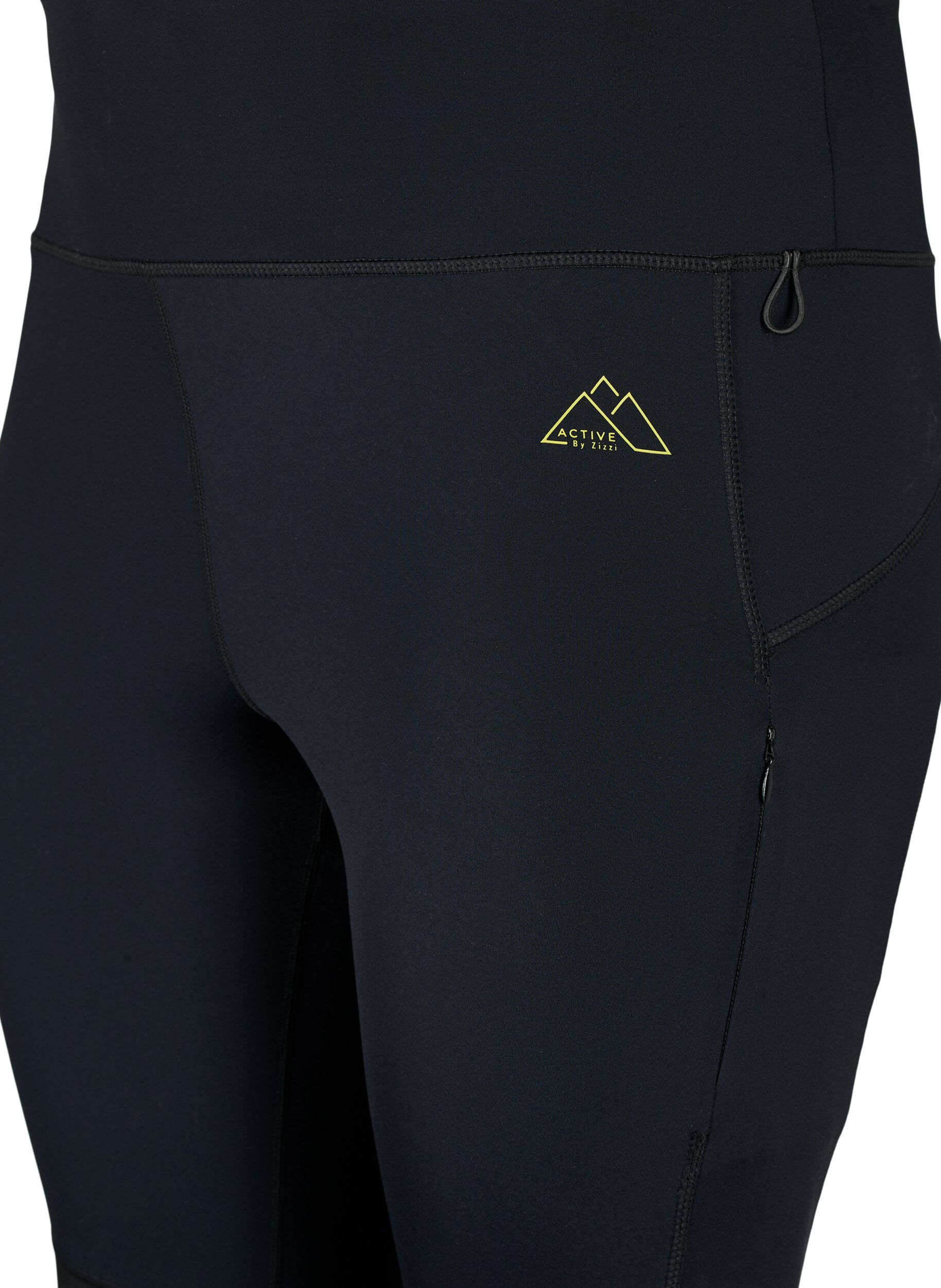 Zizzi Elastyczne i wytrzymale legginsy do cwiczen z kieszeniami, Black, Packshot image number 2