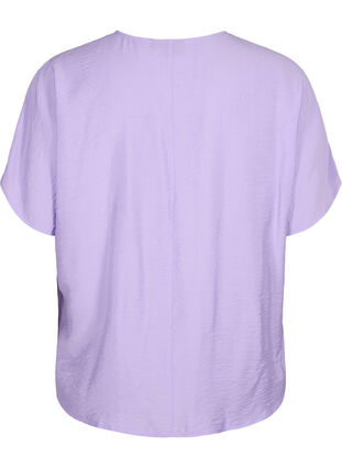 Wiskozowa bluzka z krótkim rekawem, Violet Tulip, Packshot image number 1