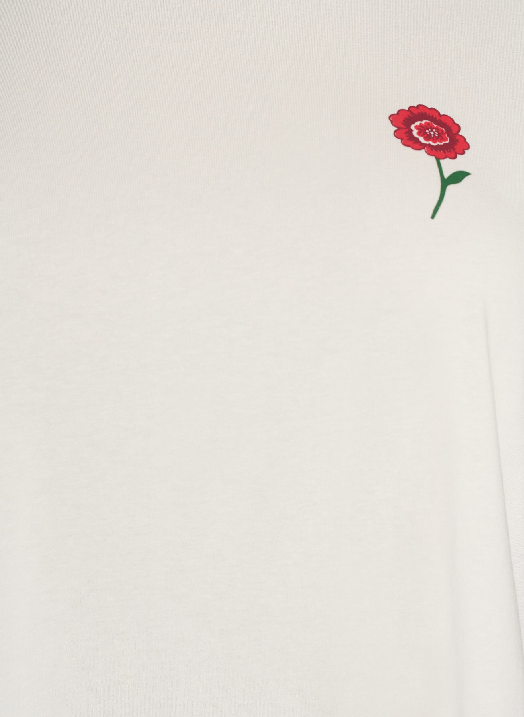 Zizzi Luzna bawelniana koszulka nocna z nadrukiem, Biały, Packshot image number 2