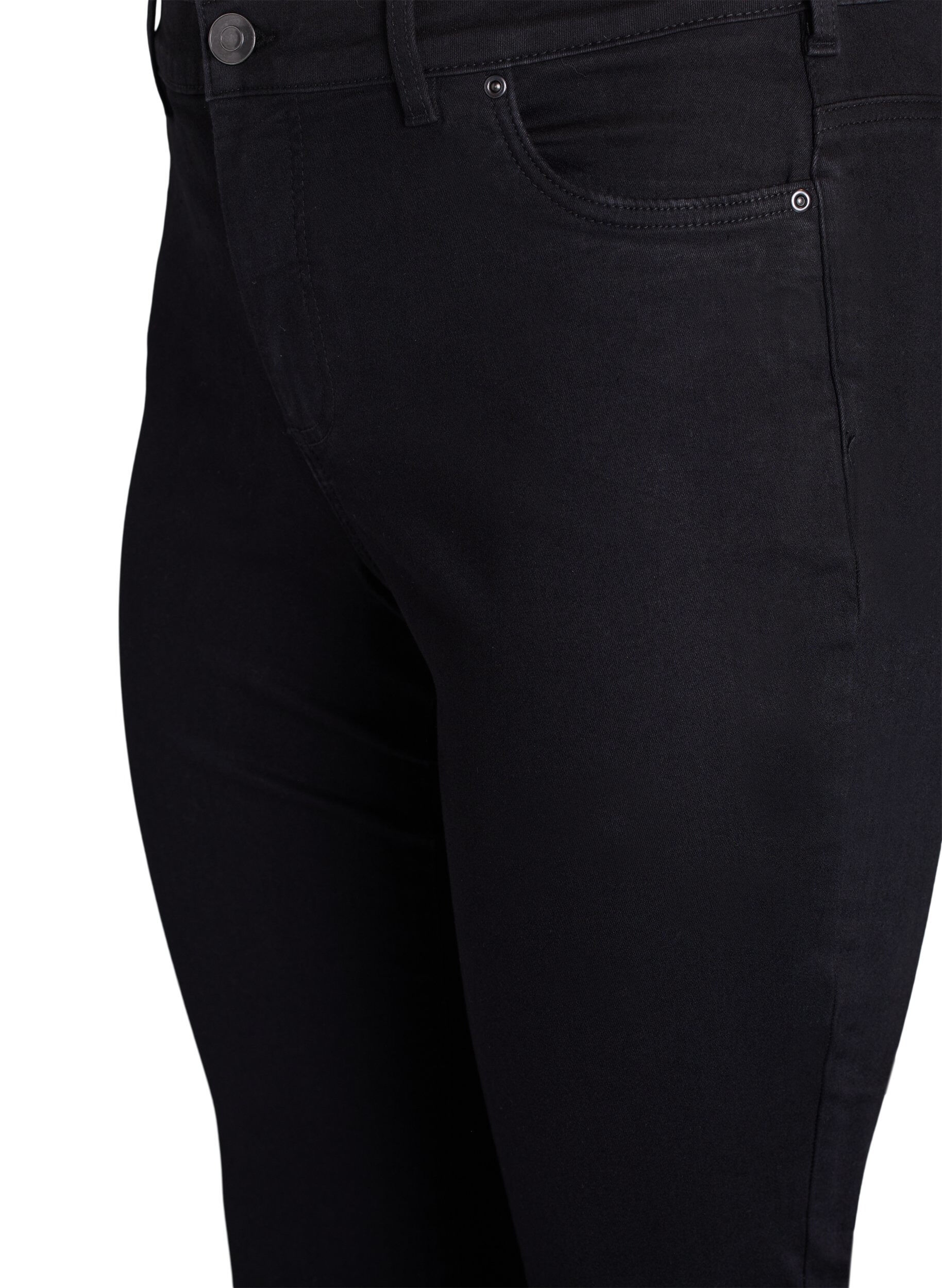 Zizzi Jeansy slim fit z regularnym stanem, Black, Packshot image number 2