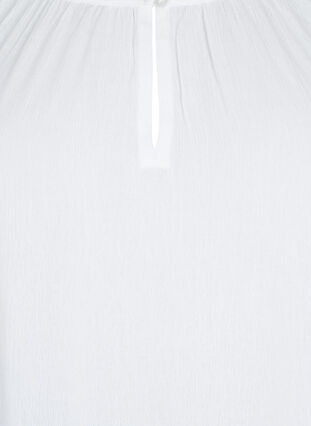 Tunika z wiskozy z rekawami 3/4, Bright White, Packshot image number 2
