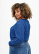 Azurowa bluzka z dekoltem w serek, Limoges, Model image number 1