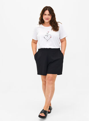 FLASH – koszulka z motywem, Bright White Heart, Model image number 2