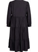 Sukienka midi z dekoltem w ksztalcie litery V i krojem A, Czarne, Packshot image number 1