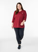 Sportowy top z rekawami 3/4, Czerwony, Model image number 1