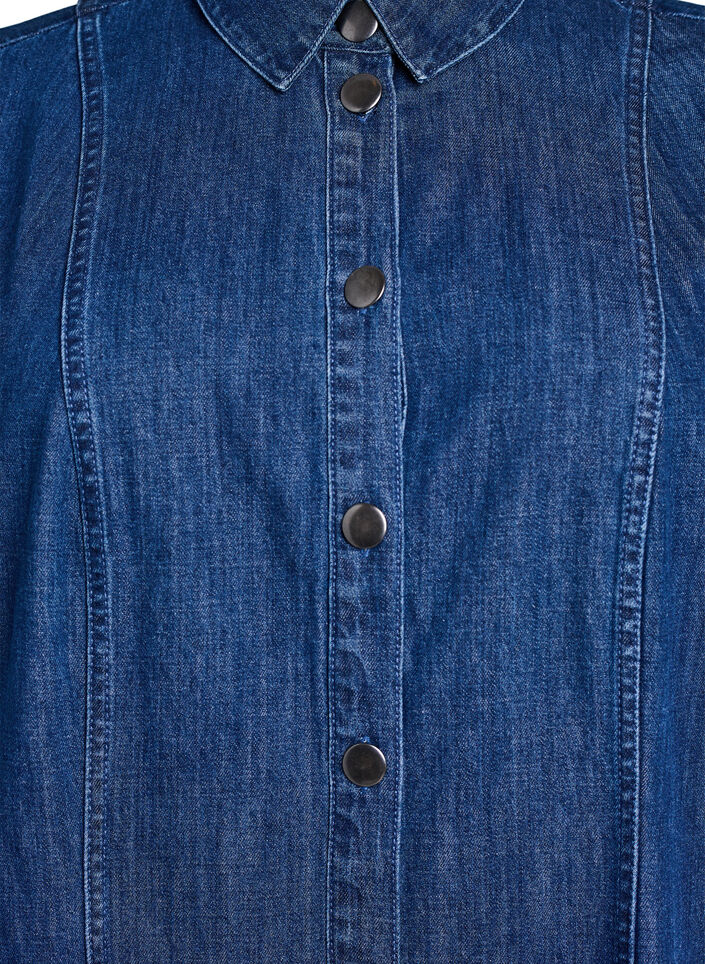 Denimowa sp&oacute;dnica midi, Niebieskie, Packshot image number 2