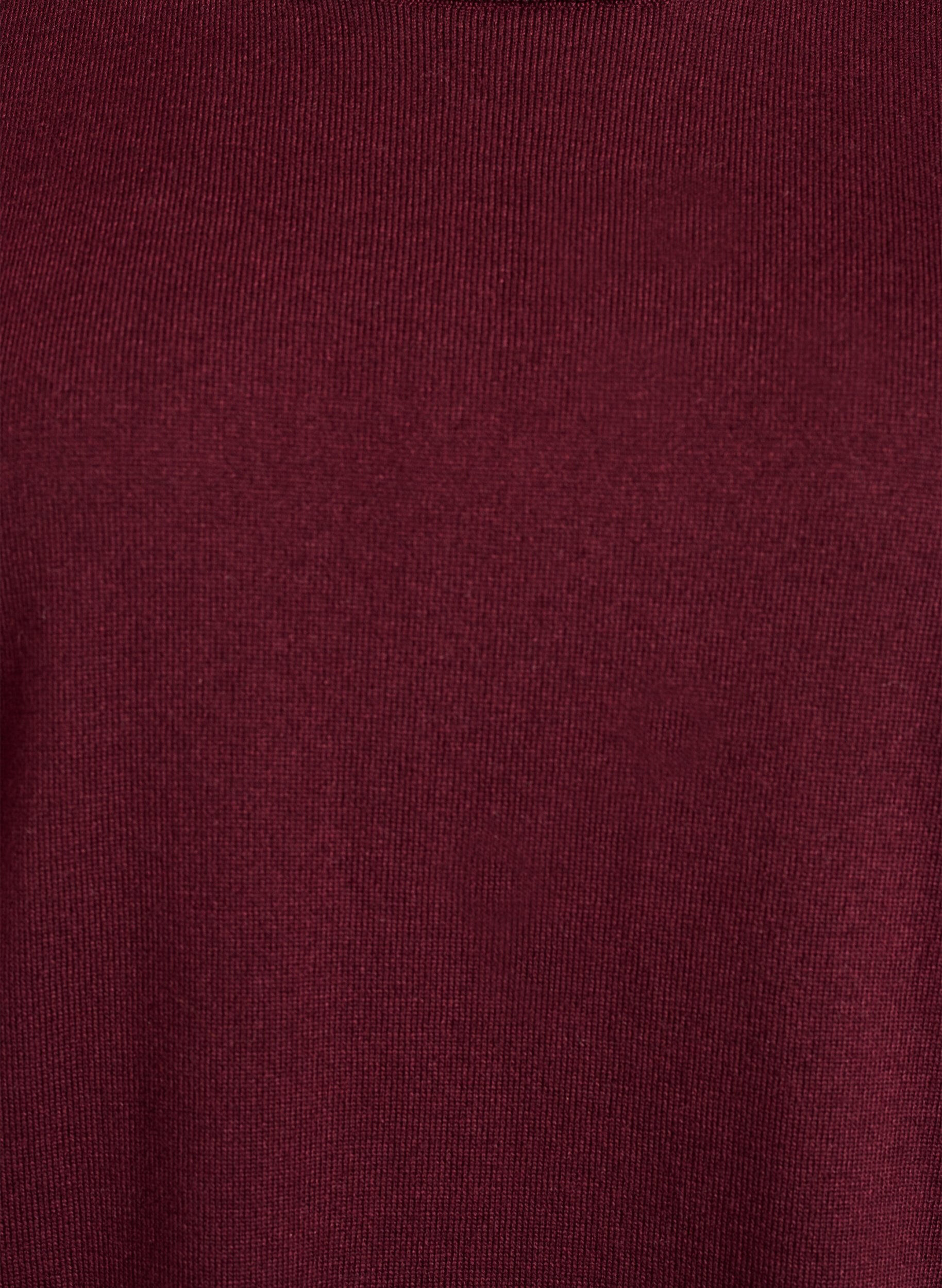 Zizzi Cienko dzianinowa bluzka z kr&oacute;tkimi rekawami, Czerwony, Packshot image number 2