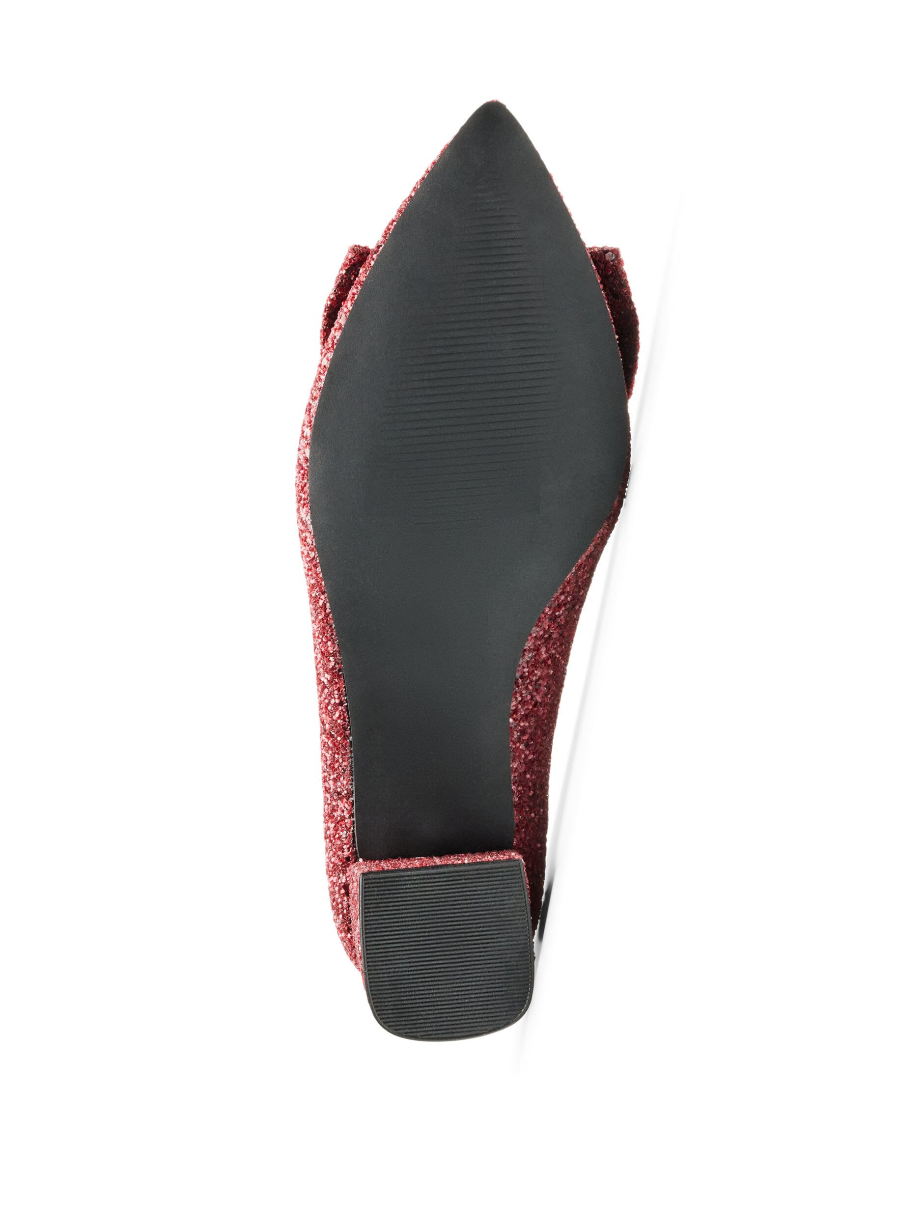 ZizziBrokatowe cz&oacute;lenka z kokardka, Czerwony, Packshot image number 4