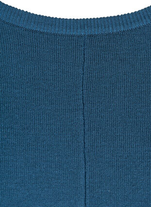 Dzianinowy sweter z okraglym dekoltem, Majolica Blue, Packshot image number 2