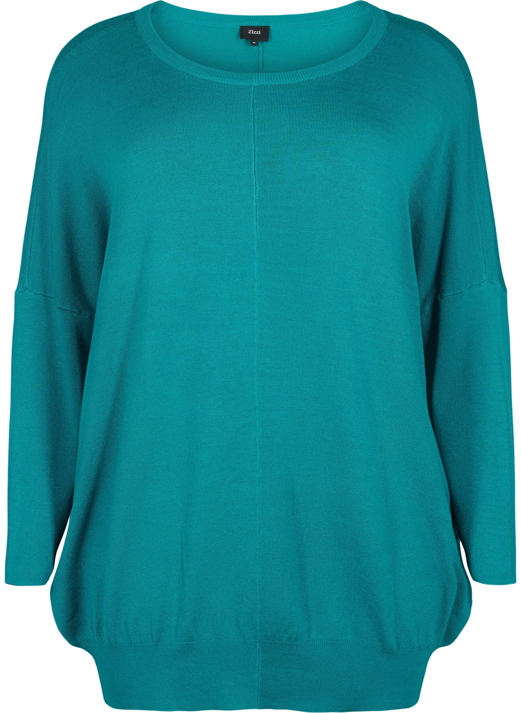 Zizzi Dzianinowa tunika z mieszanki wiskozy, Deep Lake, Packshot image number 0