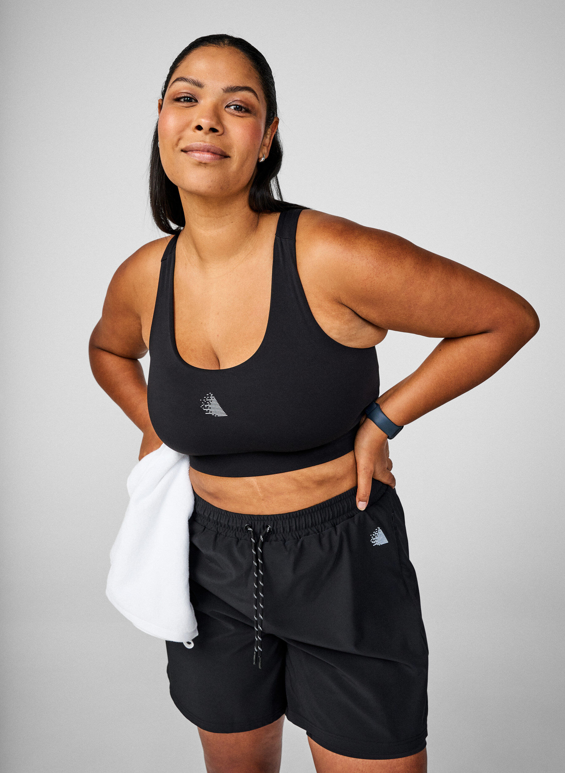 Zizzi Biustonosz sportowy typu racerback, Czarne, Image image number 0