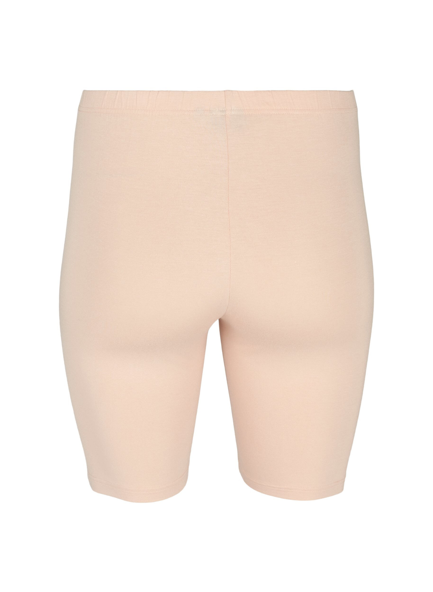 ZizziJednokolorowe szorty rowerowe typu basic, Beżowy, Packshot image number 1