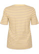 T-shirt w paski o prazkowanej fakturze, Ż&oacute;łty, Packshot image number 1