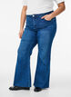 Jeansy typu bootcut z wysokim stanem, Niebieskie, Model image number 3