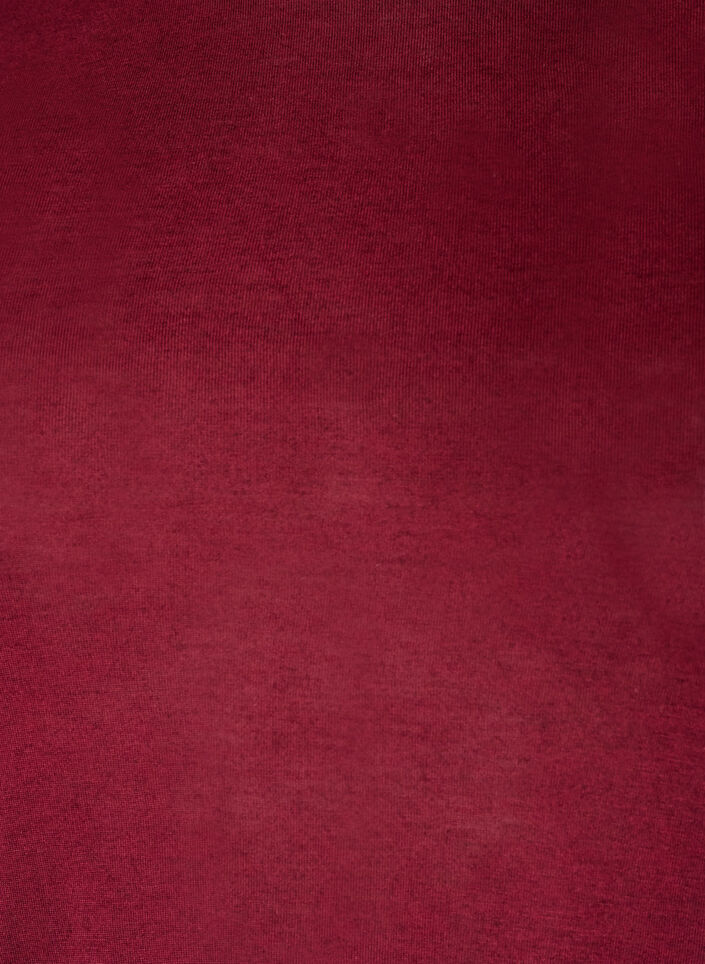 Bluzka z dlugim rekawem z welny i wiskozy, Czerwony, Packshot image number 2