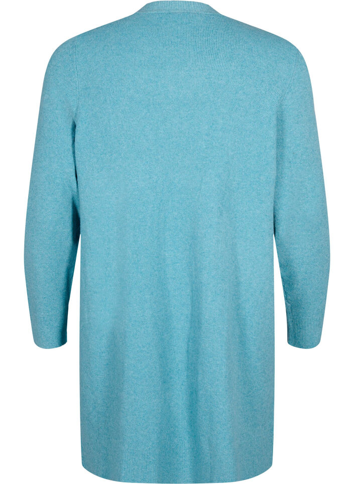 Dlugi kardigan z otwartym przodem, Reef Water Mel., Packshot image number 1