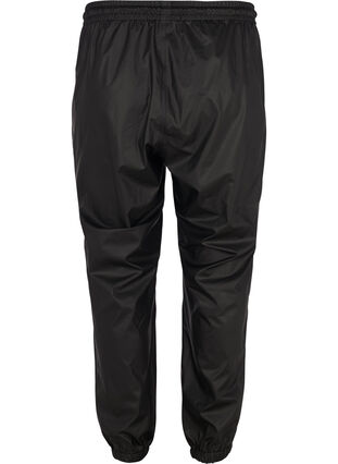Spodnie przeciwdeszczowe z gumka i sznurkiem, Black, Packshot image number 1